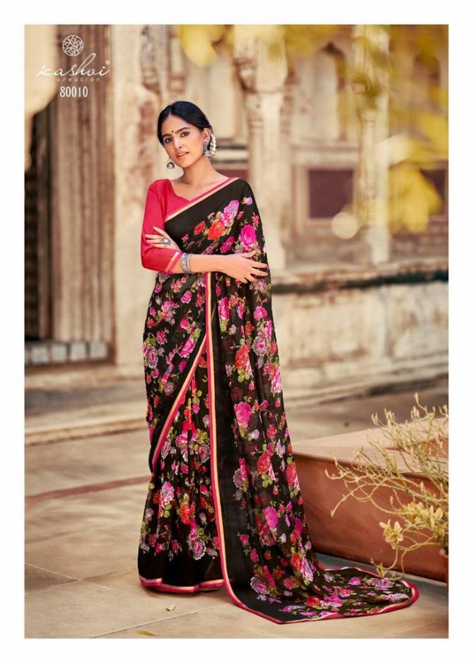 Kashvi Innayat 4 Casual Wear Chiffon Printed Designer Saree Collection